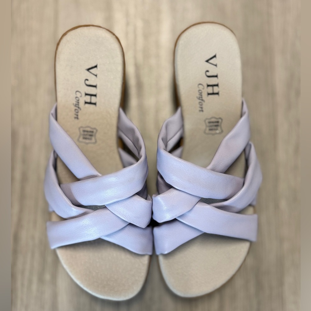 VJH Confort Lavender Crisscross Sandals